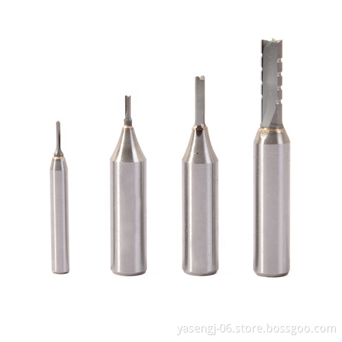 8mm and 12mm TCT Straight Router Bits and End Mill Cutters for Woodworking